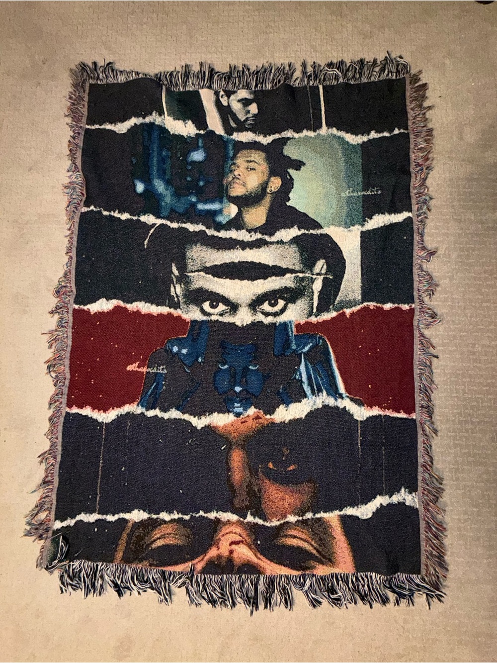 The Weeknd Albums Throw Blanket 52” x 37” inches